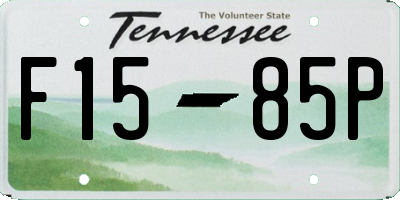 TN license plate F1585P