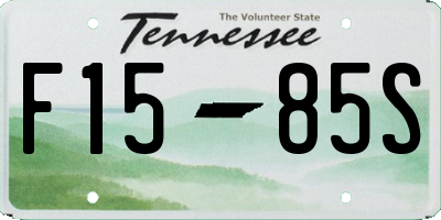 TN license plate F1585S