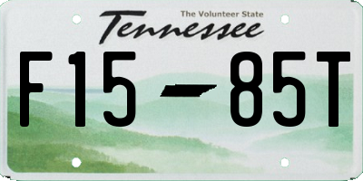 TN license plate F1585T