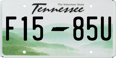 TN license plate F1585U