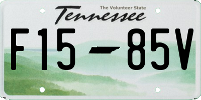 TN license plate F1585V