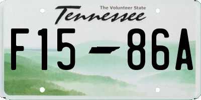 TN license plate F1586A