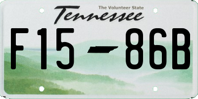 TN license plate F1586B