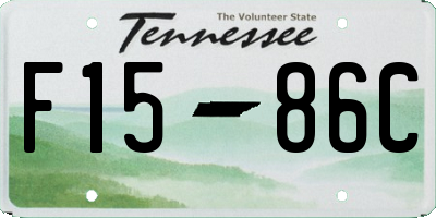 TN license plate F1586C