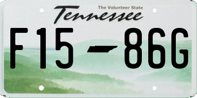 TN license plate F1586G