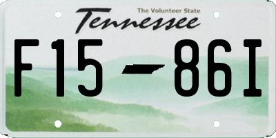 TN license plate F1586I