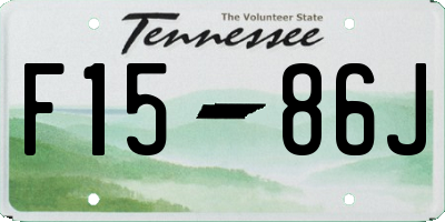 TN license plate F1586J