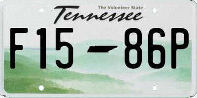 TN license plate F1586P