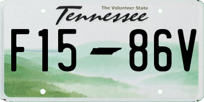 TN license plate F1586V