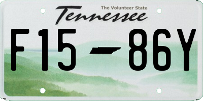 TN license plate F1586Y