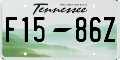TN license plate F1586Z