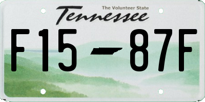 TN license plate F1587F