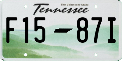 TN license plate F1587I
