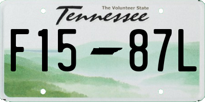 TN license plate F1587L