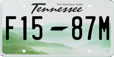 TN license plate F1587M