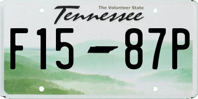TN license plate F1587P