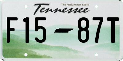 TN license plate F1587T
