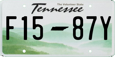 TN license plate F1587Y