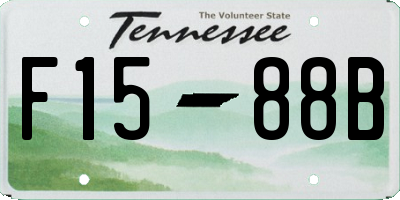 TN license plate F1588B