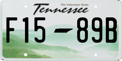 TN license plate F1589B