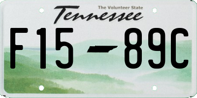 TN license plate F1589C