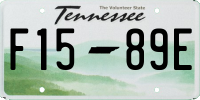 TN license plate F1589E