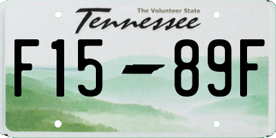 TN license plate F1589F