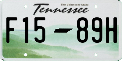 TN license plate F1589H
