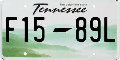 TN license plate F1589L