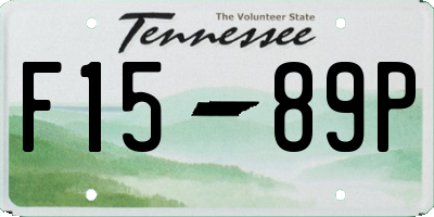 TN license plate F1589P