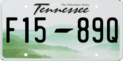 TN license plate F1589Q