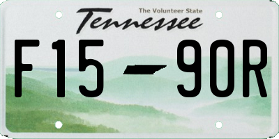 TN license plate F1590R