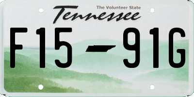 TN license plate F1591G