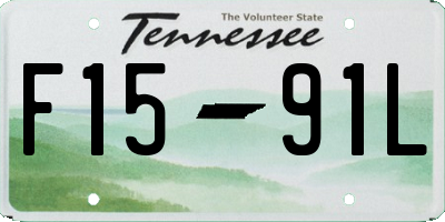 TN license plate F1591L
