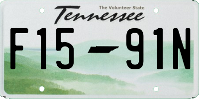TN license plate F1591N