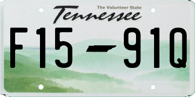TN license plate F1591Q