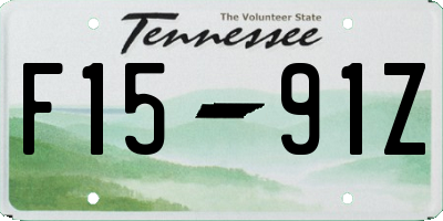 TN license plate F1591Z