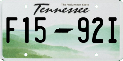 TN license plate F1592I