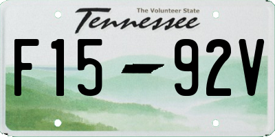 TN license plate F1592V