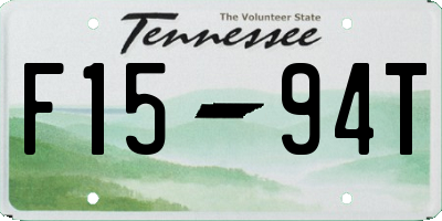 TN license plate F1594T