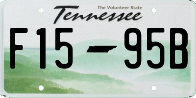 TN license plate F1595B