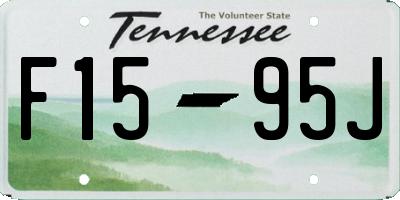 TN license plate F1595J