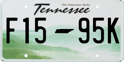 TN license plate F1595K