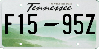 TN license plate F1595Z