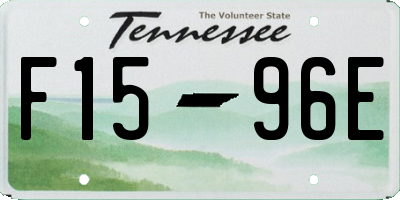 TN license plate F1596E