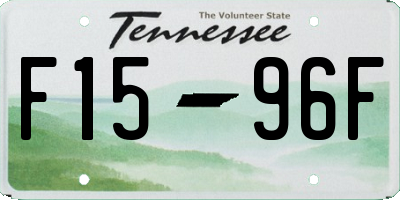 TN license plate F1596F