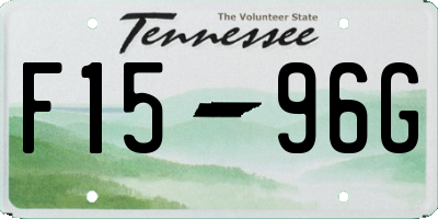 TN license plate F1596G