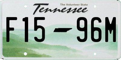 TN license plate F1596M