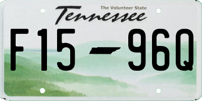 TN license plate F1596Q