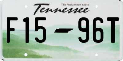 TN license plate F1596T